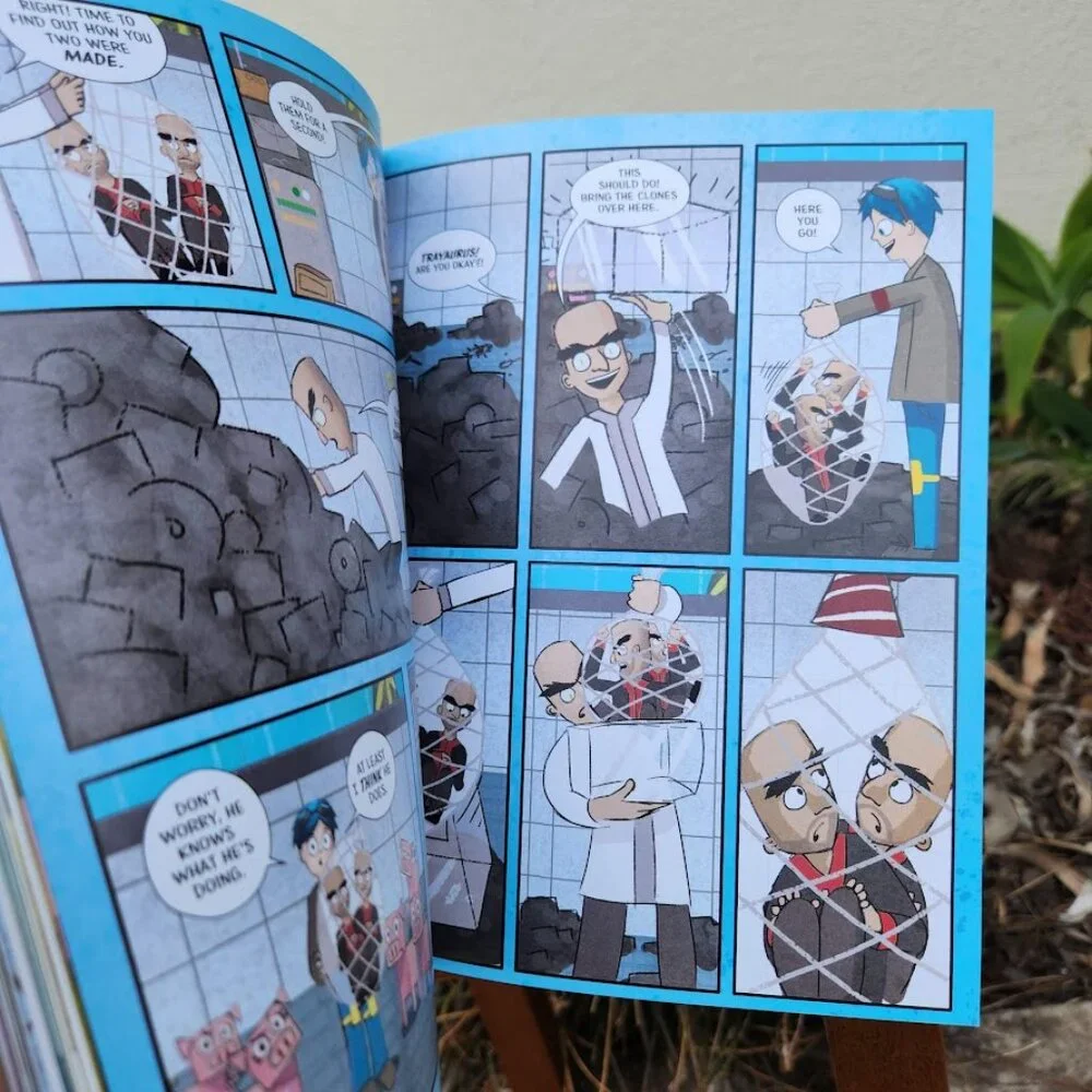 Trayaurus and the Enchanted Crystal Comic Book DanTDM Minecraft comicbook NEW Pa